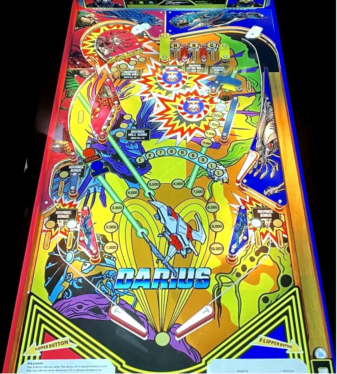 Image of the Darius Taito pinball