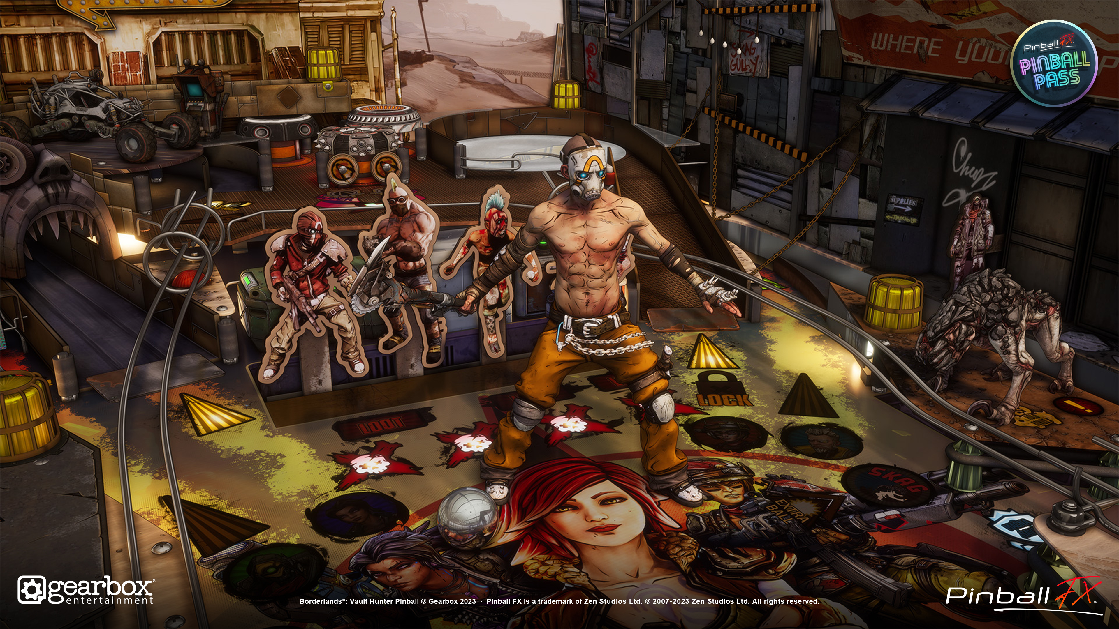 Borderlands psycho on playfield