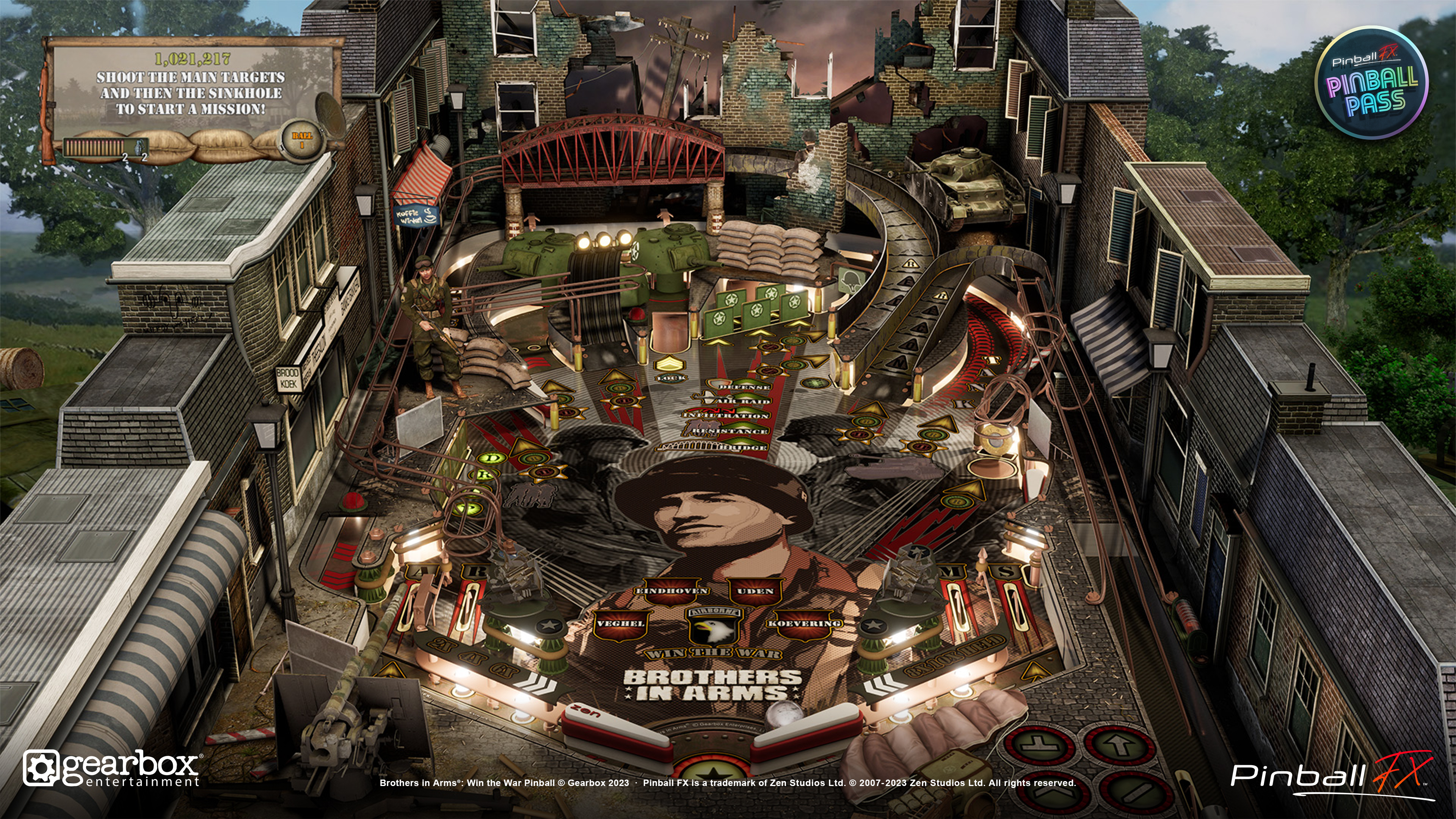 Brothers in Arms playfield view